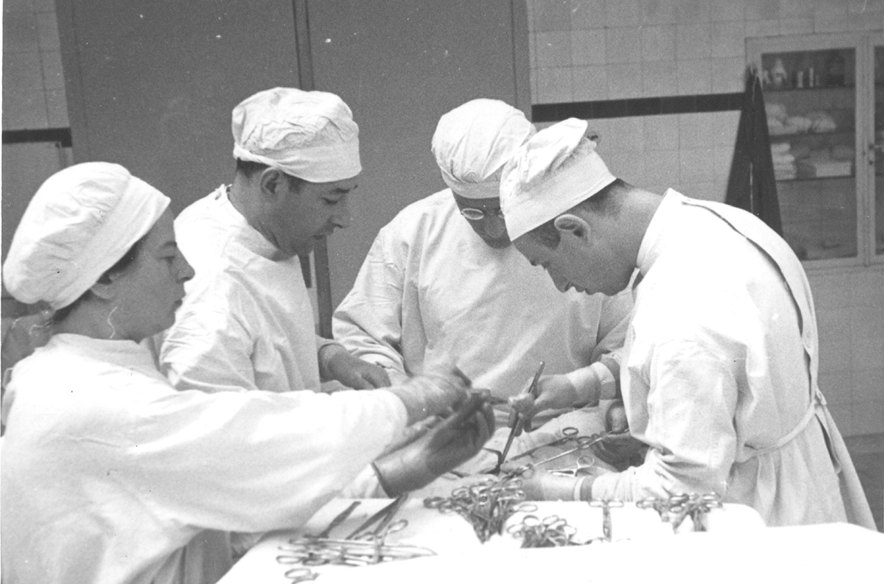 Foto einer Operation im jüdischen Krankenhaus Köln 1937